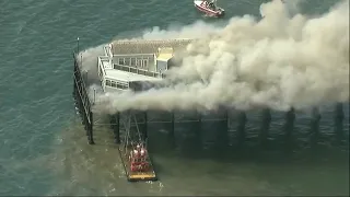 Massive fire breaks out on Oceanside Pier