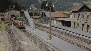 Bahnhof Föhrenberg an einem Samstag Nachmittag