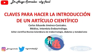 CLAVES PARA HACER LA INTRODUCCIÓN DE UN ARTÍCULO CIENTÍFICO