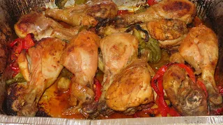 Muslos o Piernas de pollo al horno