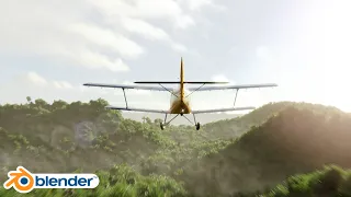 Blender CGI Airplane Animation - Cycles X