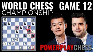 World Chess Championship 2023 | Ding Liren vs Ian Nepomniachtchi | Game 12