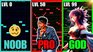 3 Levels of Melodies - NOOB vs PRO vs GODDESS