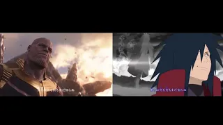 Avengers Infinity War Anime Opening SIDE BY SIDE (Naruto Opening 16) Comparison