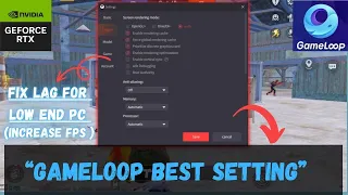 Gameloop Best Settings For Low End PC 2023 ||  Gameloop Emulator Lag Fix And FPS Boost || Shree