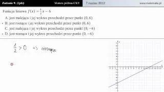 [Zad9] Matura próbna 7 marca 2012