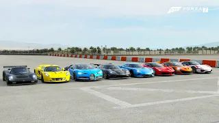 Forza 7 Hypercar Battle: Chiron vs Regera vs One:1 vs Venom vs Ultima 1020 vs P1 vs 918 vs LaFerrari