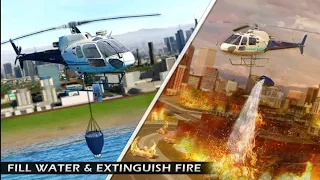 Emergency Rescue Helicopter Gameplay||Firefighters simulator||Fire brigade||Air Ambulance Rescue