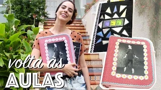 DIY: VOLTA ÀS AULAS |FICHÁRIO/CADERNO| (PARTE 1) - Paula Stephânia