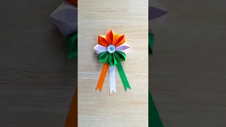 independence day Special tricolor badge making #shorts