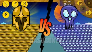 SUMMON X9999999 SPEARTON GOLDEN VS X9999999 GIANT ICE | STICK WAR LEGACY - KASUBUKTQ