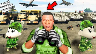 Franklin Try To Join Military To Attack Shinchan And Pinchan In GTA 5 ! (GTA 5 Mods)