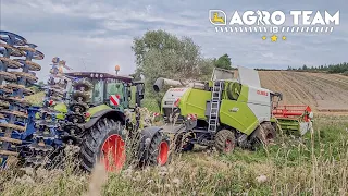 🇵🇱Wtopa!?🔥Tucano po Ramę🔥 Żniwa 2023🔥Pszenica🔥Gr Trzaska || Claas ||  John Deere || AgroTeam 18