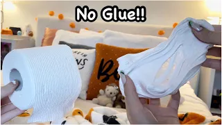 Toilet Paper Slime!! 🧻🫧 How To Make No Glue Paper Slime!!