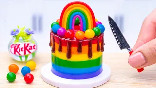 1000+ Amazing Rainbow KitKat Cake Dessert | 1000+ Satisfying Miniature Rainbow Cake Decorating Ideas