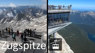 Zugspitze mountain 2962m (Germany, Austria), by cable car from Ehrwald 4K