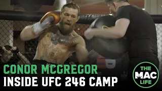 Conor McGregor works striking ahead of Donald Cerrone fight with Irish DJ on the decks