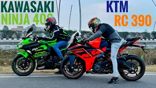 Kawasaki Ninja 400 vs Ktm Rc 390 2022 || ye toh bahot hi zayaada fast hai 😱😱