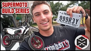 Making a Dirt Bike STREET LEGAL!! [Supermoto Build Part 15]