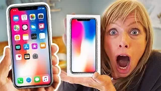 NEW IPHONE X SURPRISE ON MOM!! (World's First iPhone X PRANK)