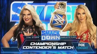 WWE Charlotte vs Toni Storm - Full Match SD Dec,10,2021.