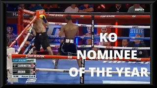 Bruce Shu Shu Carrington Vs Steven Brown 2nd Round KO Of The Year - Full Fight