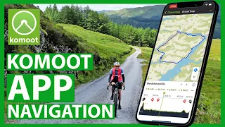 Komoot phone app for bike navigation