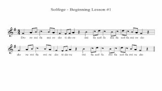 Beginner Solfege - Lesson 1