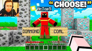 I Trolled Him by SWAPPING Diamond And Coal Textures..