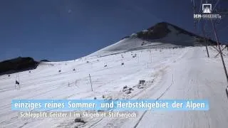 Sommerskigebiet Stilfserjoch: Fahrt mit dem Geisterlift