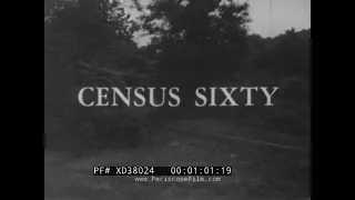 " CENSUS 60 "  REMINGTON RAND UNIVAC COMPUTER SYSTEM PROMO FILM  1960 U.S. CENSUS  XD38024