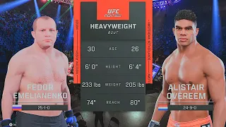 Fedor Emelianenko Vs. "Pride 33" Alistair Overeem : EA Sports UFC 5 Simulations : UFC 5 (PS5)