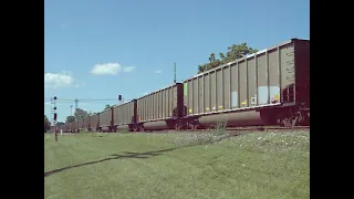 BNSF Southbound Empty Coal train, on CSX, Plymouth, MI. 6-17-2022