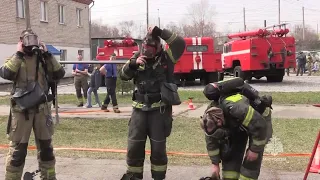 Лучшее звено газодымозащитной службы определили в 21 пожарно-спасательном отряде в Хабаровске