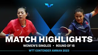 Jia Nan Yuan vs Xiaoxin Yang | WS QF | WTT Contender Amman 2023