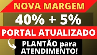 🔴 OFICIAL - PORTAL ATUALIZADO - NOVA MARGEM - 40% + 5% - SIAPE - ANIELI EXPLICA