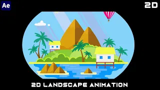 2D Landscape Animation - After Effects