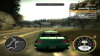 NFS Most Wanted Gameplay: Sprint Race Mitsubishi Lancer Evolution VIII