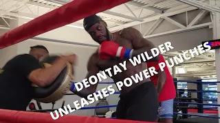 DEONTAY WILDER THROWING SOME POWERFUL PUNCHES