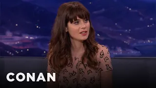 Zooey Deschanel Was Obsessed With Zelda | CONAN on TBS