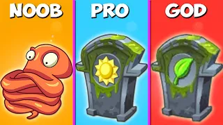 All Plants vs NOOB x PRO x HACKER Gravestones - Who Will Win? - PvZ 2 Battlez