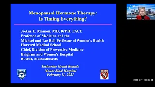 Menopausal Hormone Therapy: Is Timing Everything?
