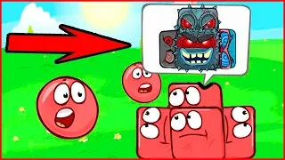 ЧЕРНЫЙ КВАДРАТ 4 в 1 в игре красный шарик  про New Red Ball 4 .