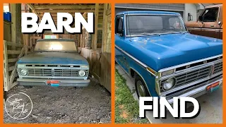 50 Year Old Ford BARN FIND Revival! 1973 Ford F100 Short Bed #ford #revival #classic