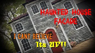 DIY Halloween Haunted House Facade is UP!