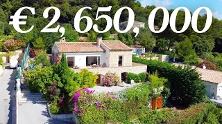 Touring a €2,650,000 Neo-Provencal villa with a 180 degrees sea view | Vallauris