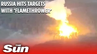 Russia targets Ukrainian stronghold with 'Flamethrower' missiles