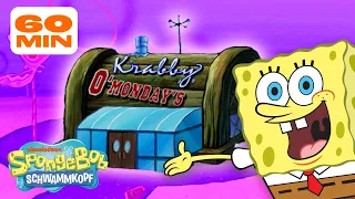 SpongeBob | Die Krosse Krabbe wird eine Stunde lang umgebaut! | SpongeBob Schwammkopf