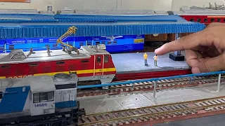 Busiest Model Train Station of Indian Railways | Ho Scale Train Model | Freight & ICF Model