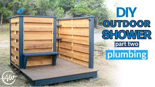 Get Hot and Cold Water to an Outdoor Shower | Part 2 | DIY Plumbing!